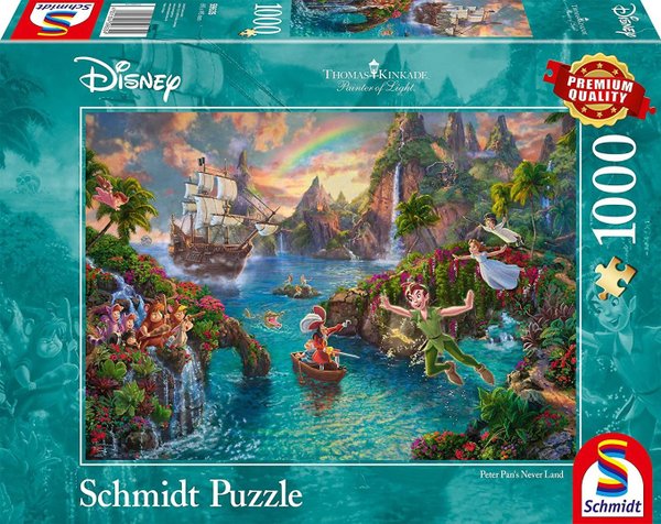 Disney Puzzle Schmidt Thomas Kinkade 1000 Teile : 59635 Peter Pan