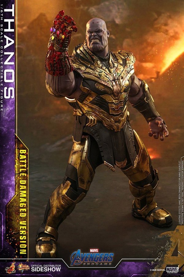 Avengers: Endgame Movie Masterpiece Actionfigur 1/6 Thanos Battle Damaged Version 42 cm