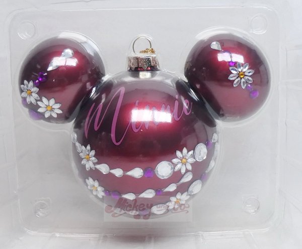 Disney Kurt S Adler Weihnachtsbaumschmuck Ornament Kugel : Minnie burgundy