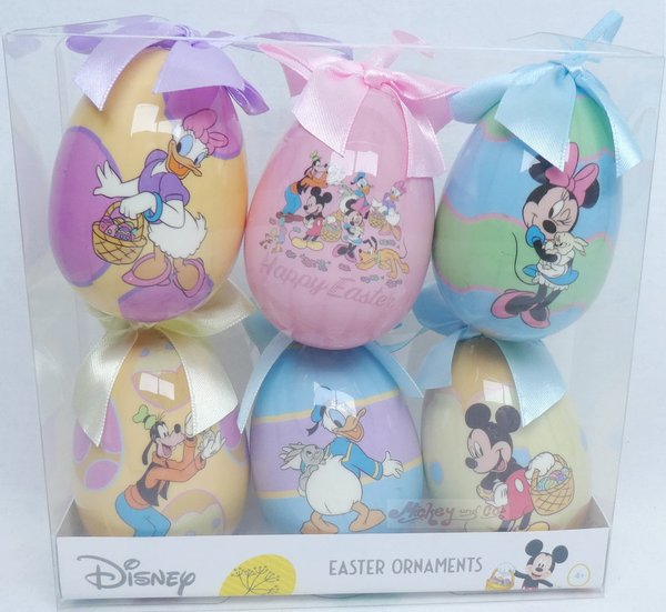 Disney Kurt S Adler Osterschmuck Easter Egg : Set mit 6 Mickey & Freunde Ostereier Eier Ostern