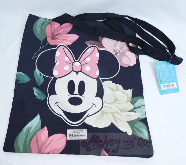 Disney Tasche Tragetasche Beutel Karaktermania Einkaufstasche Shoping Bag : 01865 Minnie Blumen