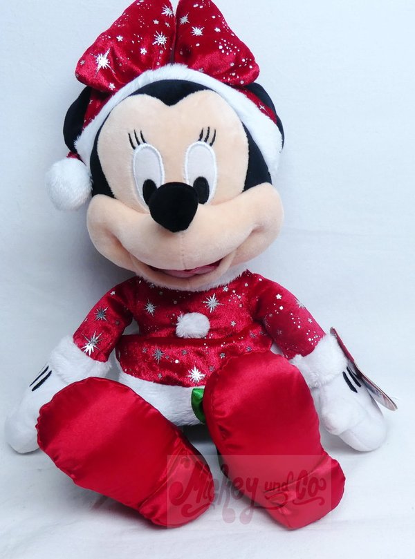 Disney Plüschtier 30 cm Minnie Mouse Weihnachtsmann 2021