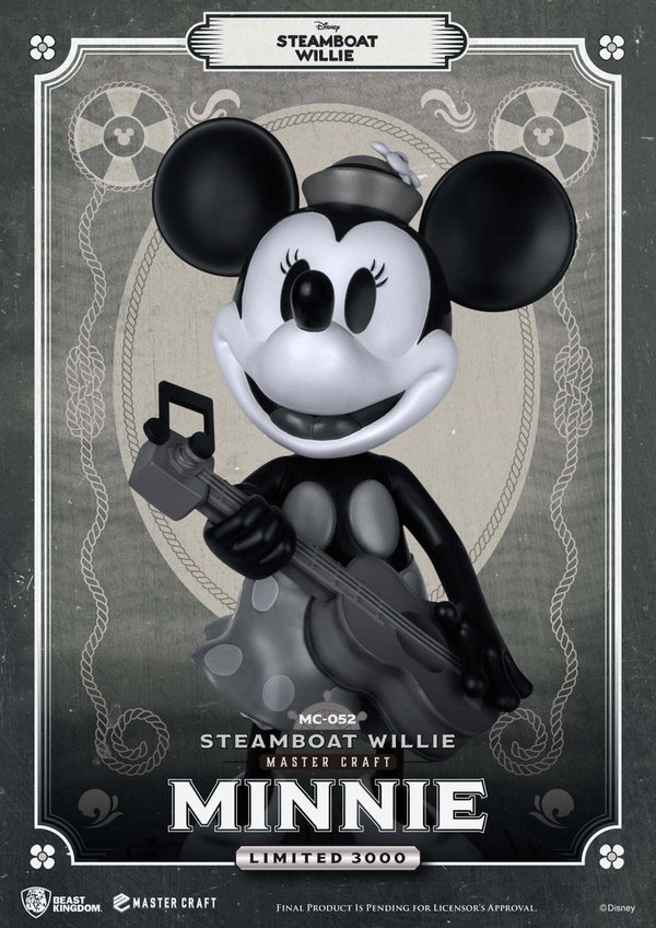 Disney Beast Kingdom Steamboat Willie Master Craft Statue Minnie 40 cm