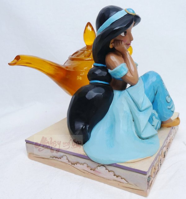 Disney Traditions Figur Jim Shore : 6010097 Prinzessin mit Icon : Jasmin mit Lampe Genie Aladdin