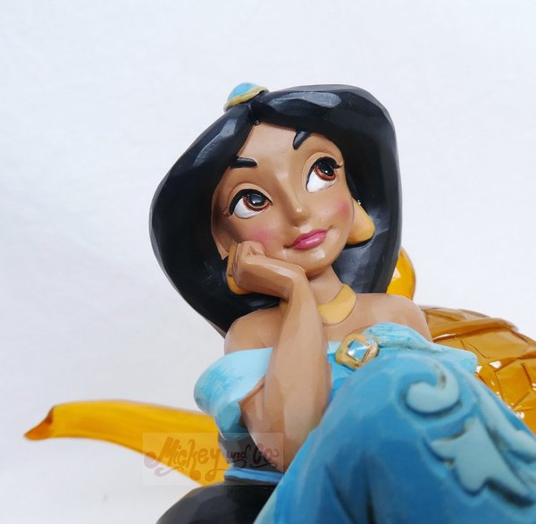 Disney Traditions Figur Jim Shore : 6010097 Prinzessin mit Icon : Jasmin mit Lampe Genie Aladdin