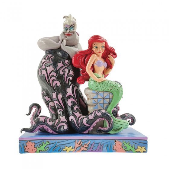 Disney Enesco Traditions Figure Jim Shore : 6010094 Le Bien contre le Mal Ursula et Arielle