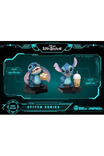 Disney Beast Kingdom Lilo & Stitch Mini Egg Attack Figuren 2er-Pack Stitch Series Asian Cuisine 8 cm