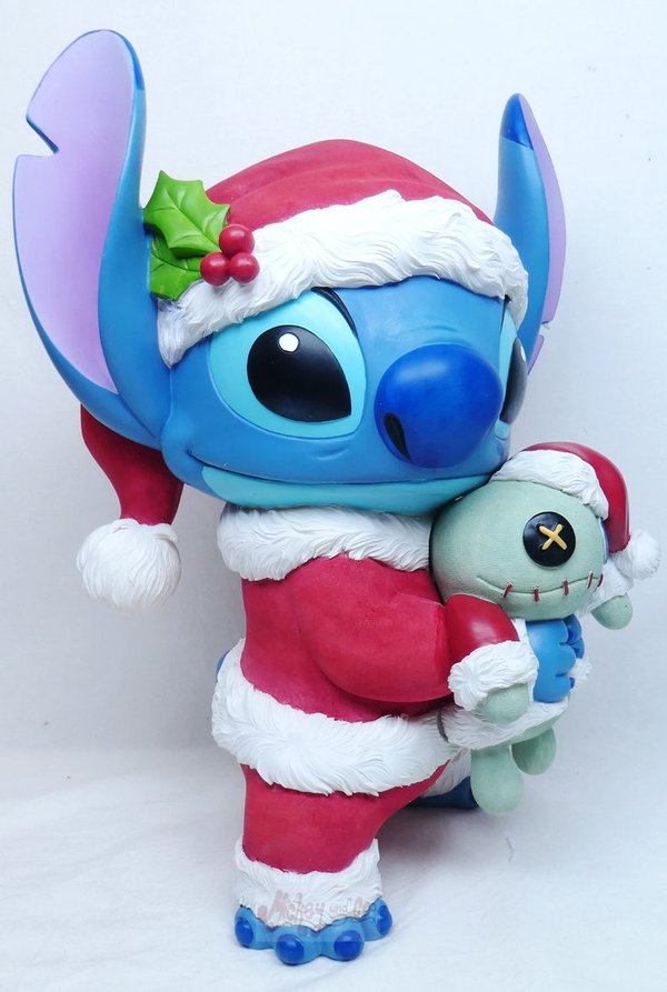 Disney Enesco Showcase Couture de Force : 6010734 Santa Stitch Statemant grande figurine Père Noël