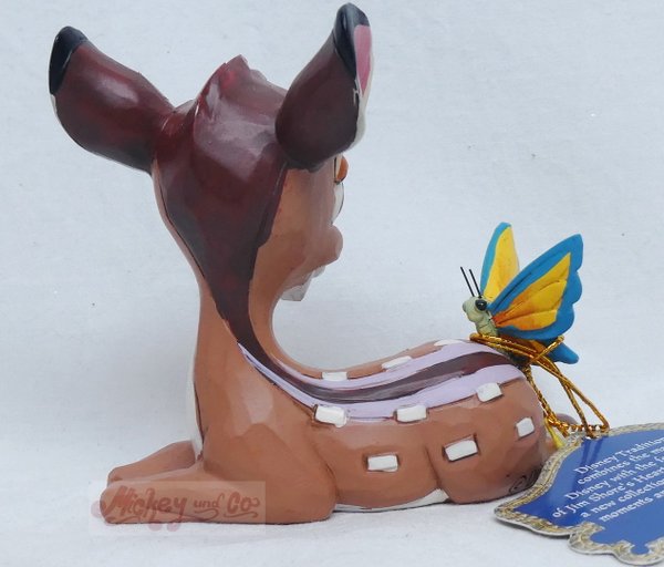 Disney Enesco Jim Shore Traditions: Bambi mit Schmetterling Mini Figur 6010887
