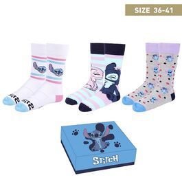Disney Cerda Lifestyle Socken: 3er Set Stitch Größe 36 - 41