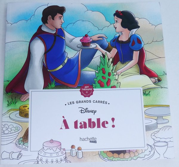Disney Buch Hachette Ausmalbuch Tischszenen