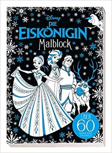Disney Die Eiskönigin: Malblock: über 60 magische Motive zum Ausmalen: Block mit Folienprägung