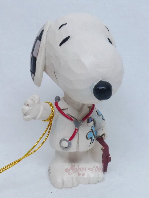 Enesco Tradtions by Jim Shore Peanuts : Snoopy Doctor Mini Figurine  6010119