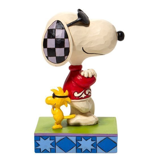 Enesco Tradtions by Jim Shore Peanuts : Joe Cool Snoopy and Woodstock Figurine  6010115