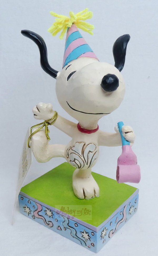 Enesco Tradtions by Jim Shore Peanuts : Birthday Snoopy Figurine  6010116 Party animal