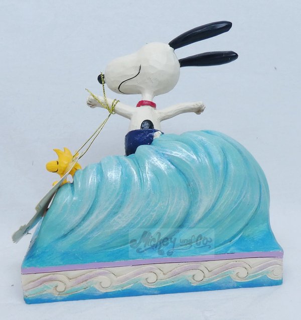 Enesco Tradtions by Jim Shore Peanuts : Snoopy and Woodstock Surfing Figurine  6010114