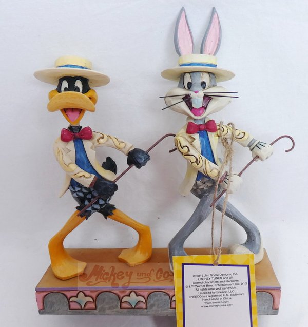Enesco Traditions by Jim Shore Looney Toones : On With the Show Bugs Bunny + Daffy 4055775