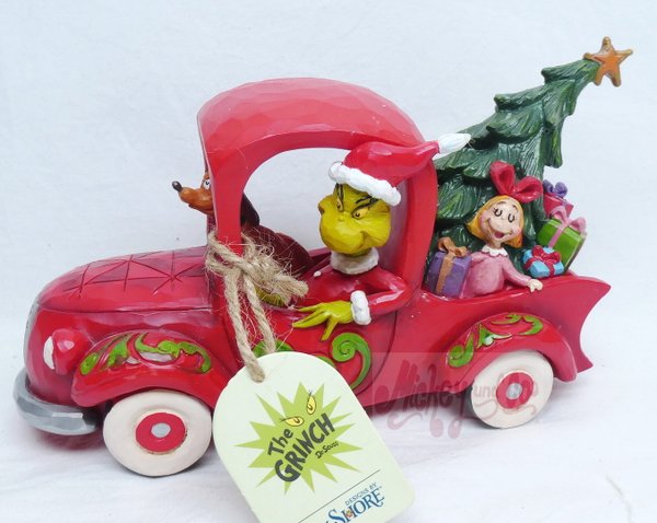Enesco Tradtions Grinch by Jim Shore : Grinch in Red Truck Figurine  6010775