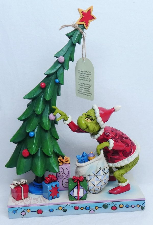 Enesco Tradtions Grinch by Jim Shore : Grinch Undecorating Tree Figur 6008886