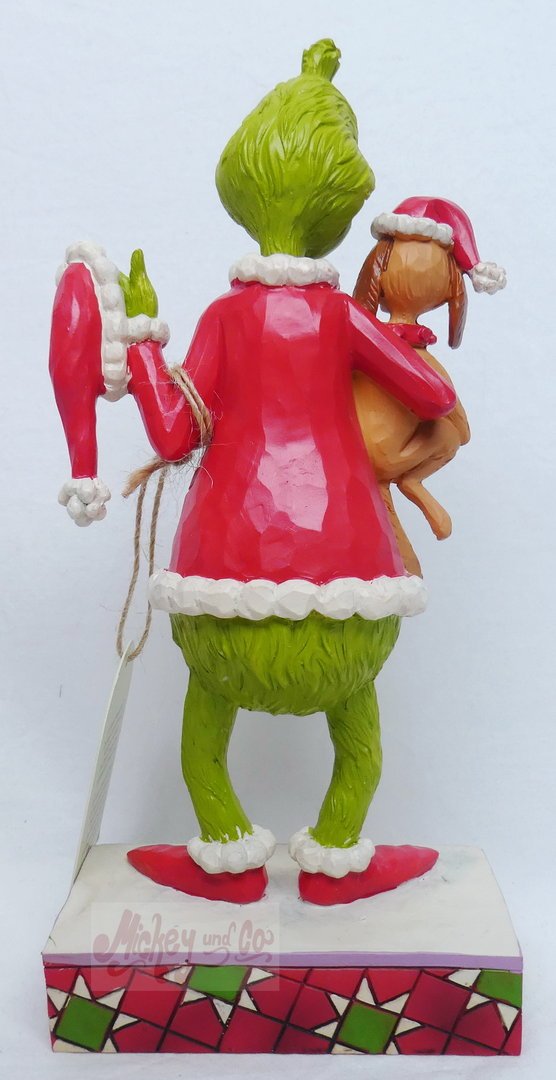 Enesco Tradtions Grinch by Jim Shore : Grinch with Max Under His Arm Figurine  6006570