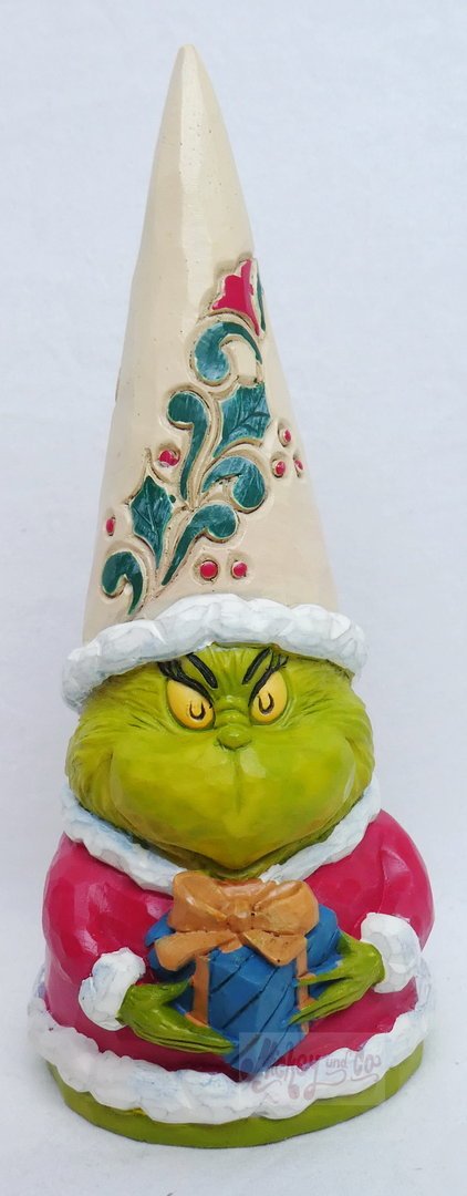 Enesco Tradtions Grinch by Jim Shore : Grinch with Present Gnome 6009201