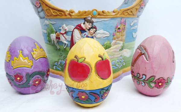 Disney Enesco Traditions Jim Shore ; 6010105 Panier de Pâques Blanche Neige avec 3 œufs