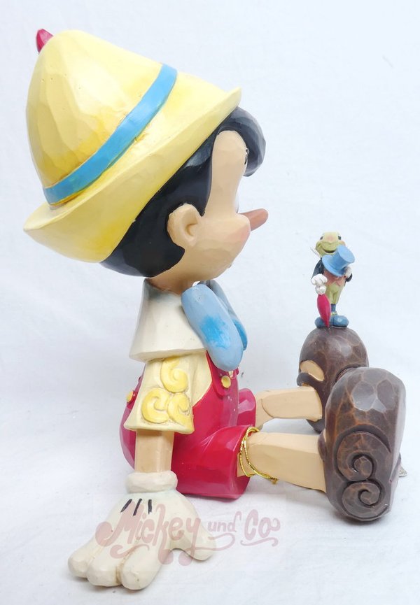 Disney Enesco Traditions Jim Shore ; 6011934 Pinocchio + Jimminy Grille