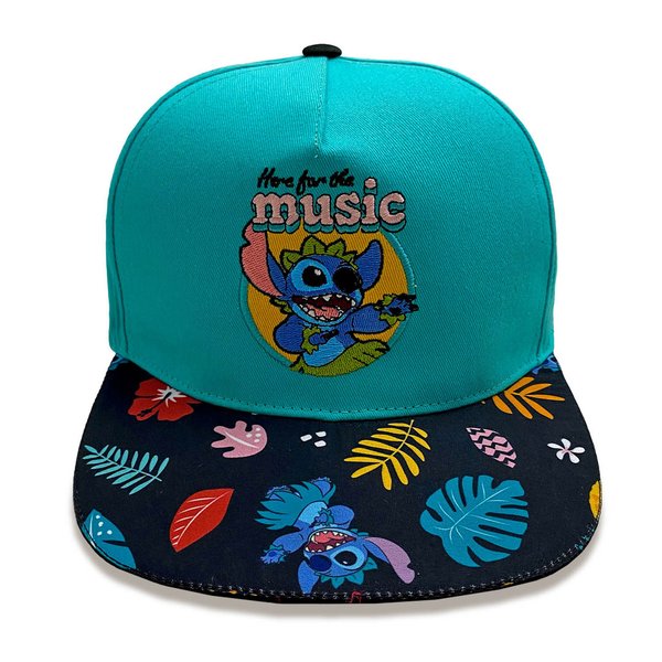 Disney Heroes Snapback Cap  Lilo & Stitch Here for the Music