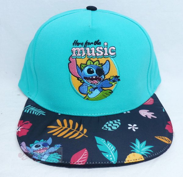 Disney Heroes Snapback Cap  Lilo & Stitch Here for the Music