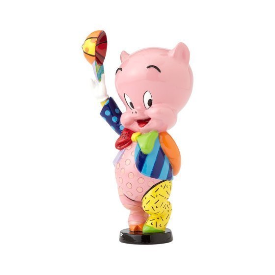 Enesco Looney Tunes : 4058186 Porky Pig Schweinchen Dick mit Baseball Mütze