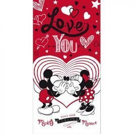 Disney Haushalt Strandtuch Badelaken Handtuch Towel Aymax : Mickey & Minnie Mouse Love You