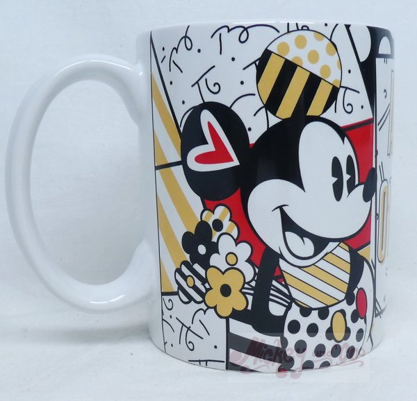 Disney Enesco Romero Britto Tasse : 6010310 Midas Mickey and Minnie Mouse Mug