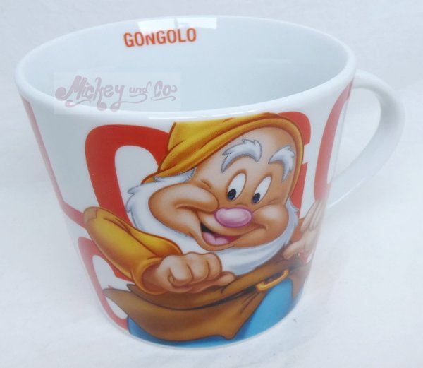 Disney Home MUG Kaffeetasse Tasse Pott Schneewittchen und die 7 Zwerge 430cl :Happy