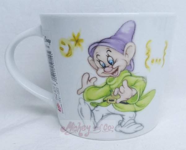 Disney Home MUG Kaffeetasse Tasse Pott Schneewittchen und die 7 Zwerge Sketch 430cll : Seppl