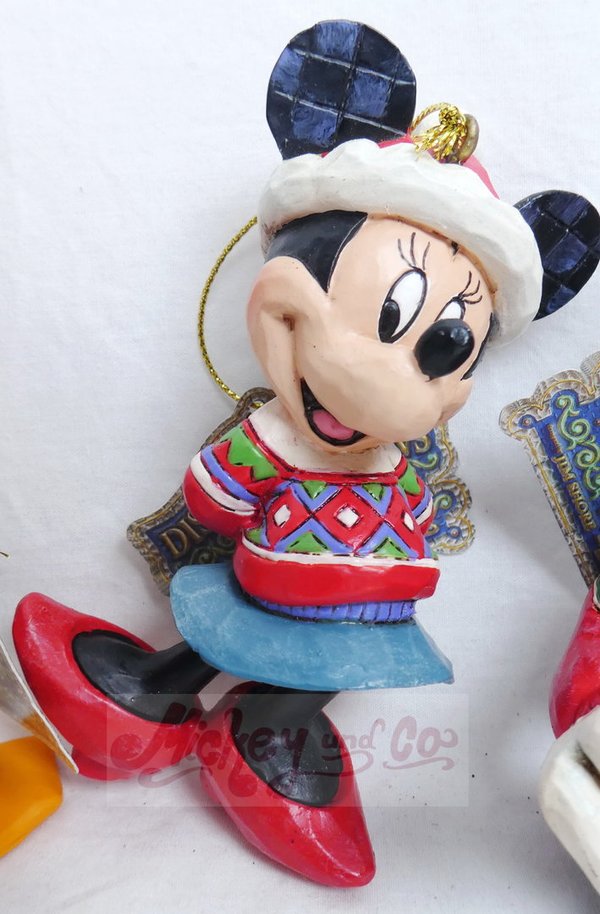 Disney Enesco Traditions Jim Shore Weihnachtsbaumanhänger Set: Mickey, Minnie, Pluto, Goofy & Donald