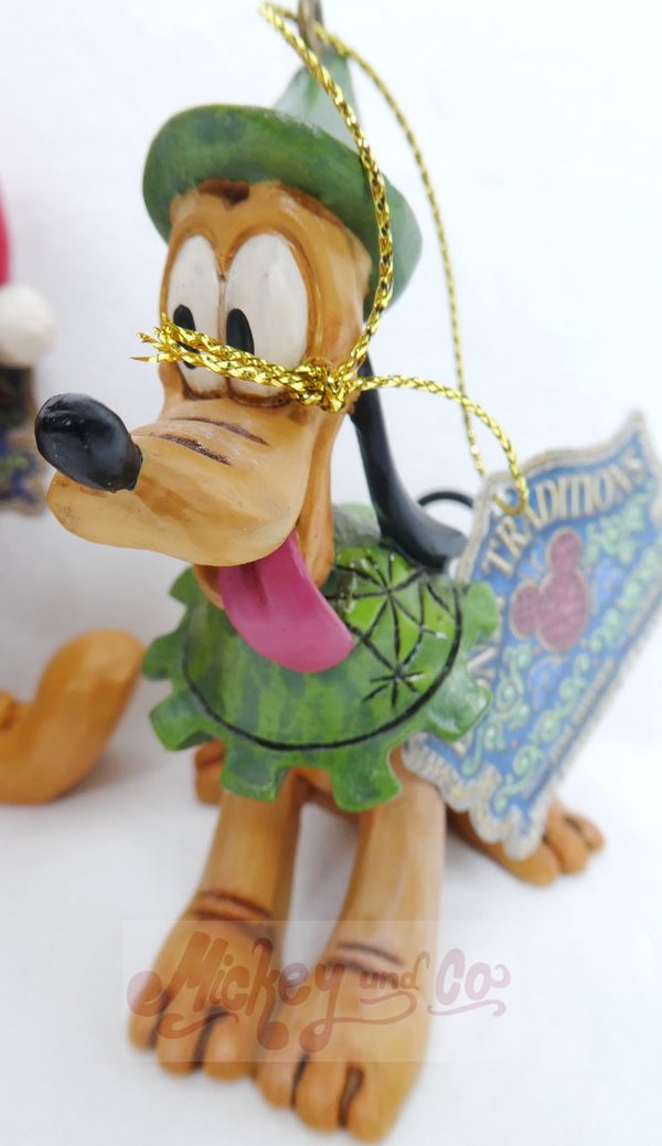 Disney Enesco Traditions Jim Shore Weihnachtsbaumanhänger Set: Mickey, Minnie, Pluto, Goofy & Donald
