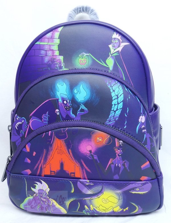 Loungefly Disney Rucksack Backpack Daypack WDBK2555 Villains Glow in the Dark