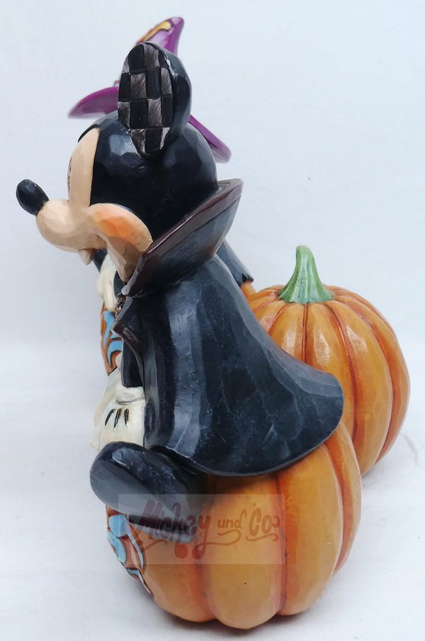 Disney Enesco Traditions Jim Shore Figur: Mickey und Minnie Boo Pumpkins 601302 BOO