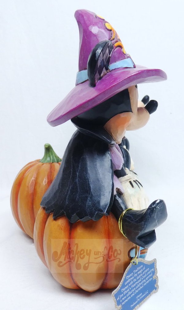 Disney Enesco Traditions Jim Shore Figure: Mickey and Minnie Boo Pumpkins 601302 BOO