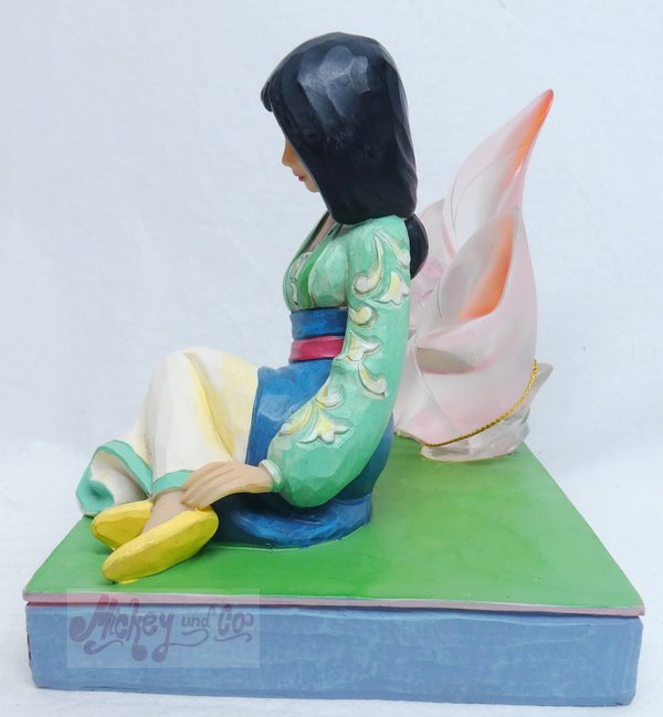 Disney Enesco Traditions Jim Shore Figur: Mulan mit Blume 6011922