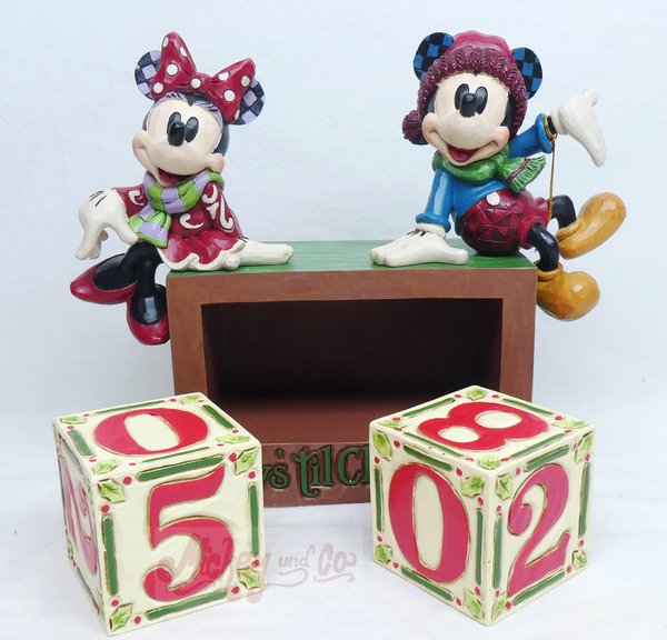 Disney Enesco Traditions Jim Shore Figur : 6013057 The Christmas Countdown Mickey & Minnie