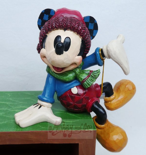 Figurine Disney Enesco Traditions Jim Shore : 6013057 Le compte à rebours de Noël Mickey et Minnie