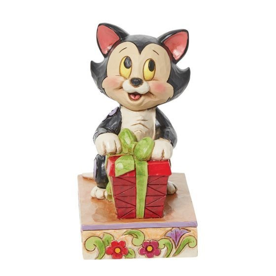 Disney Enesco Traditions Jim Shore Figure: 6013085 Festive Feline Figaro Christmas