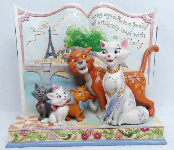 Disney Enesco Traditions Jim Shore Figur : 6013080 Long Ago in Paris Storybook Aristocats
