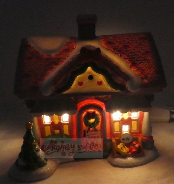Disney Department 56 Village Christmas Weihnachten : 6010494 Minnie Mouse Schuh Haus Village