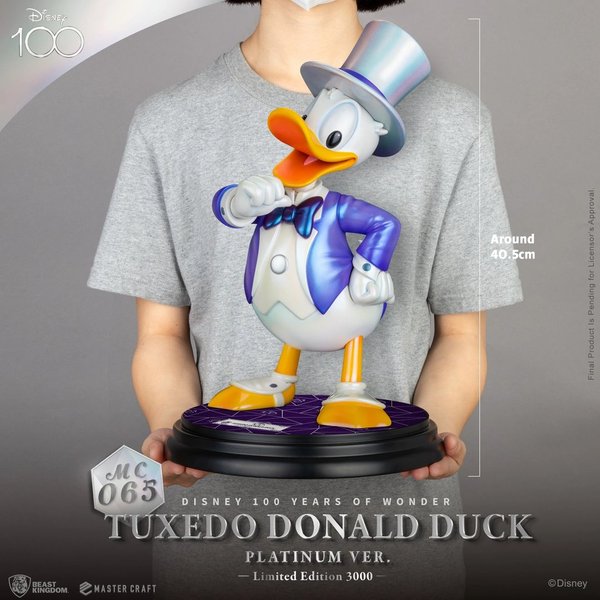 Disney Beast Kingdom 100 years of Wonder : Donald Duck Tuxedo Platinium Version