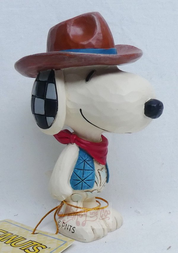 Enesco Peanuts by Jim Shore : 6013038 Mini Cowboy Snoopy