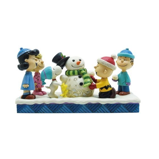 Enesco Peanuts by Jim Shore : 6013040 Gane Building a Snowman Figur