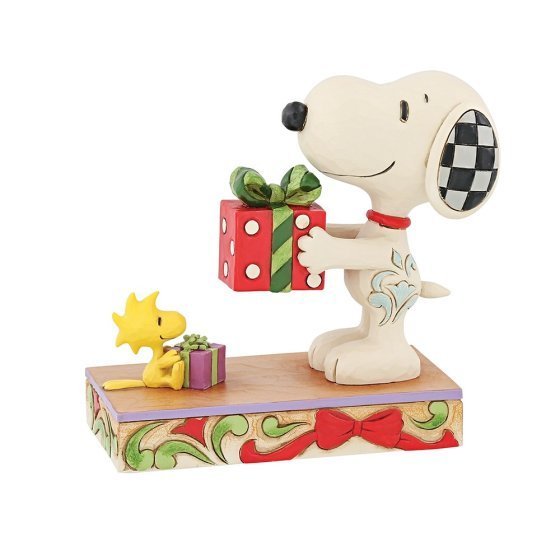 Enesco Peanuts by Jim Shore : 6013047 Snoopy and Woodstock Giving Gifts