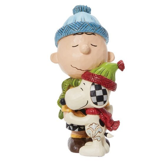 Enesco Peanuts by Jim Shore : 6013043 Snoopy and Charlie Brown Hugging